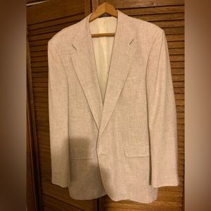 Mens Davis Squire off white summer blazer. Size 42L